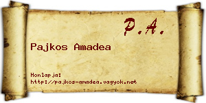 Pajkos Amadea névjegykártya